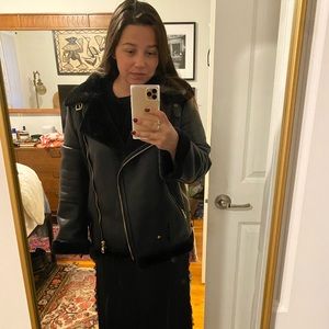 Adrienne Vittadini Aviator Coat